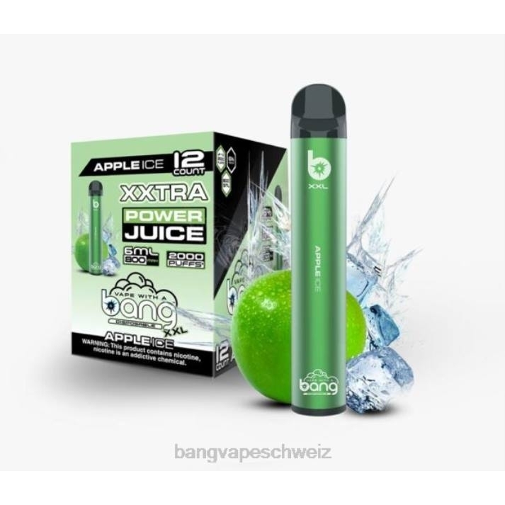 4X0J12 Bang Vape XXL 2000 Züge - Bang disposable vape review Apfeleis