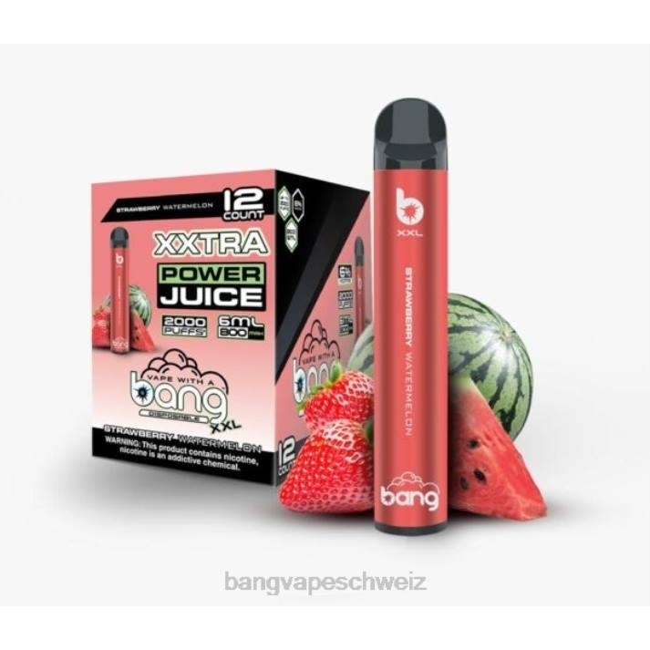 4X0J24 Bang Vape XXL 2000 Züge - vape Bang box nicotine Erdbeerwassermelone