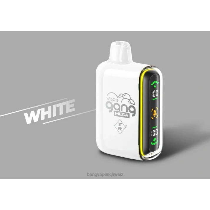 4X0J60 Vape Gang MEGA 20.000 Züge Einweg-Vaporizer (5er-Packung) - Vape Gang disposables Weiß